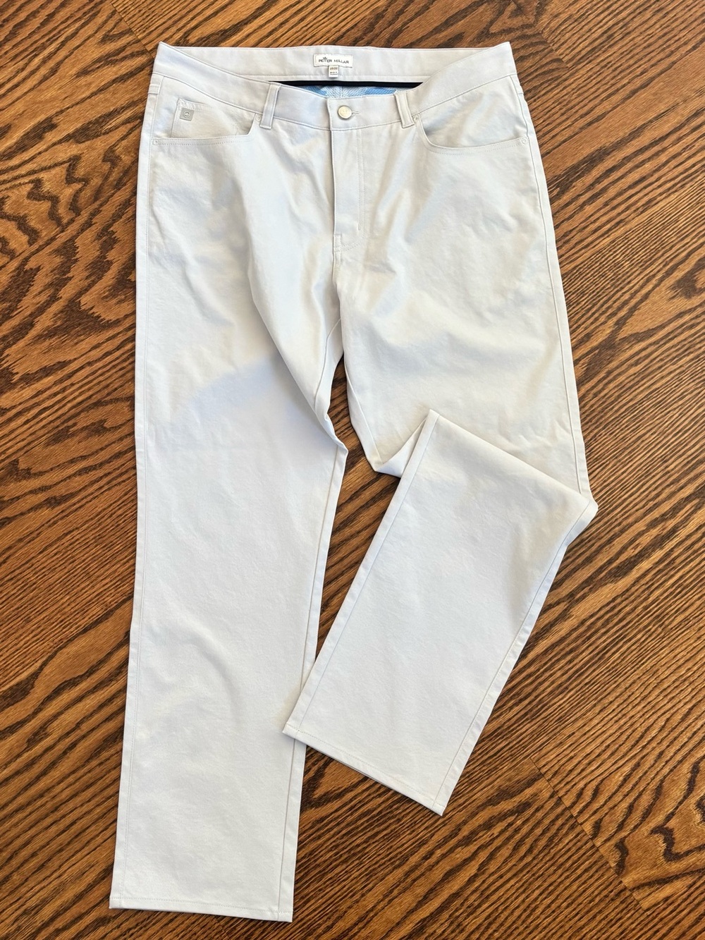 Peter Millar Men's Slim Straight Jeans in White